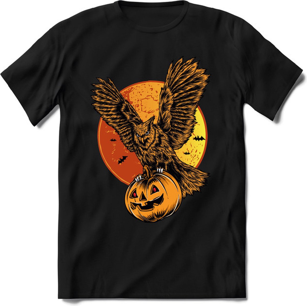 Halloween T-Shirt | Horror  Kleding Heren / Dames | Weerwolf , Monster , Vleermuis en Pompoen  Shirt |